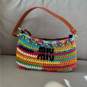Colorful Crochet Shoulder Bag BRAND NEW